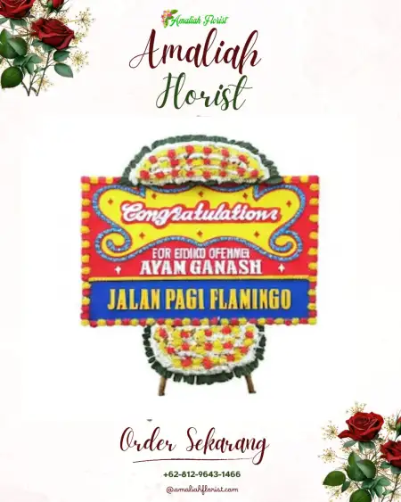 Sewa Papan Bunga Kemboja